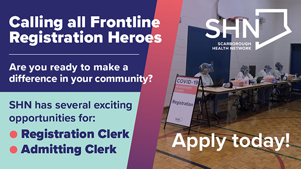 Calling all Frontline Registration Heroes - Apply for exciting Registration Clerk and Admitting Clerk opportunities
