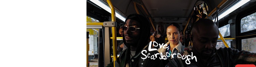 A still from the Love, Scarborough video