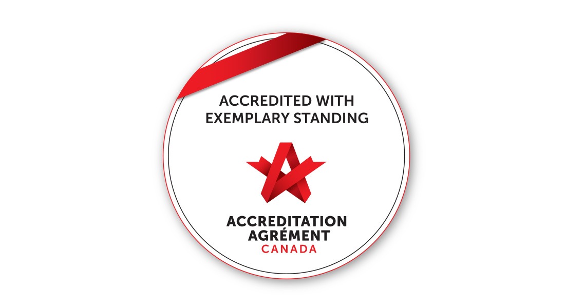 Accreditation logo: Accredited with Exemplary Standing