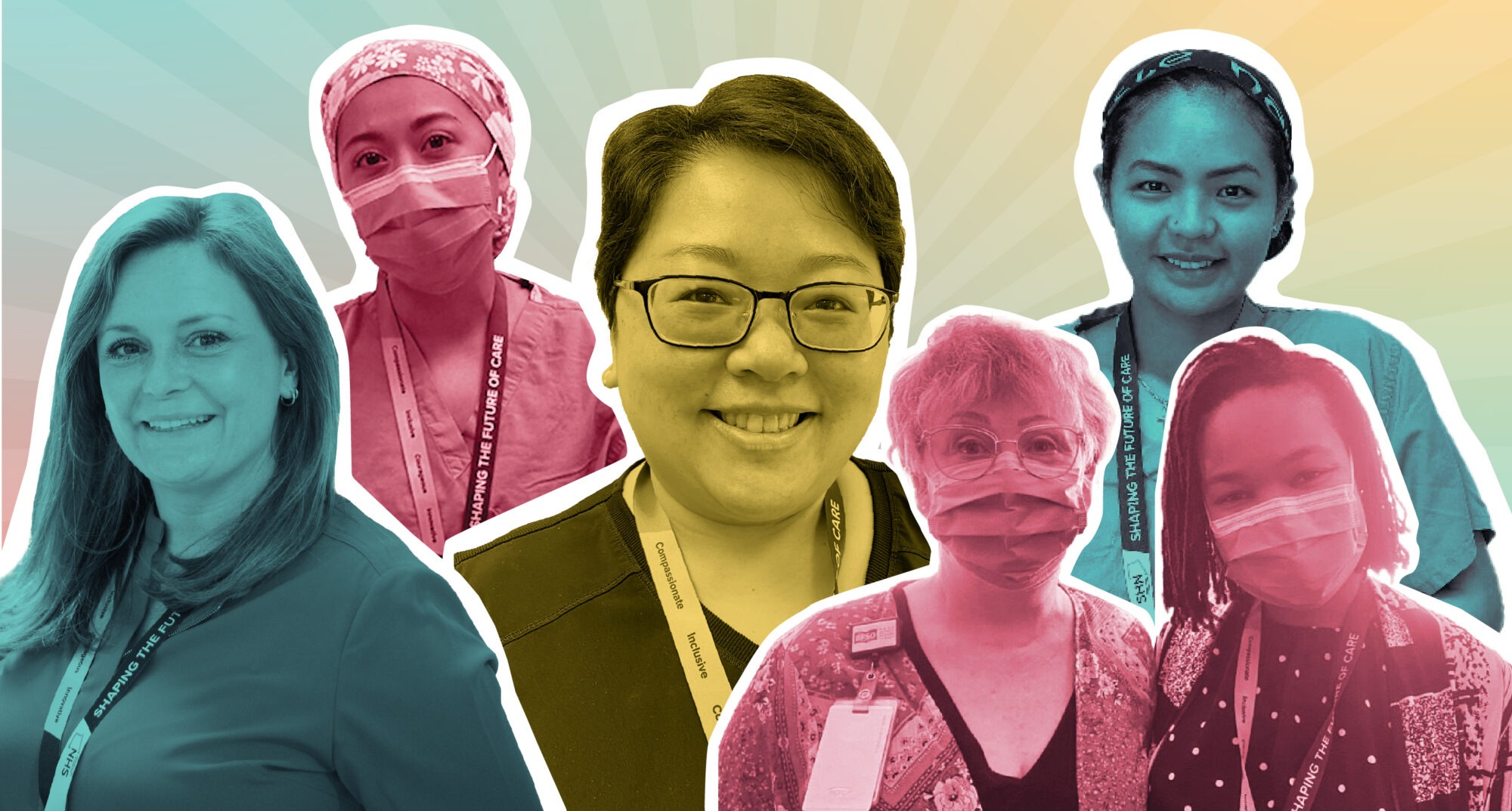 Collage of SHN nurses featured in our stories